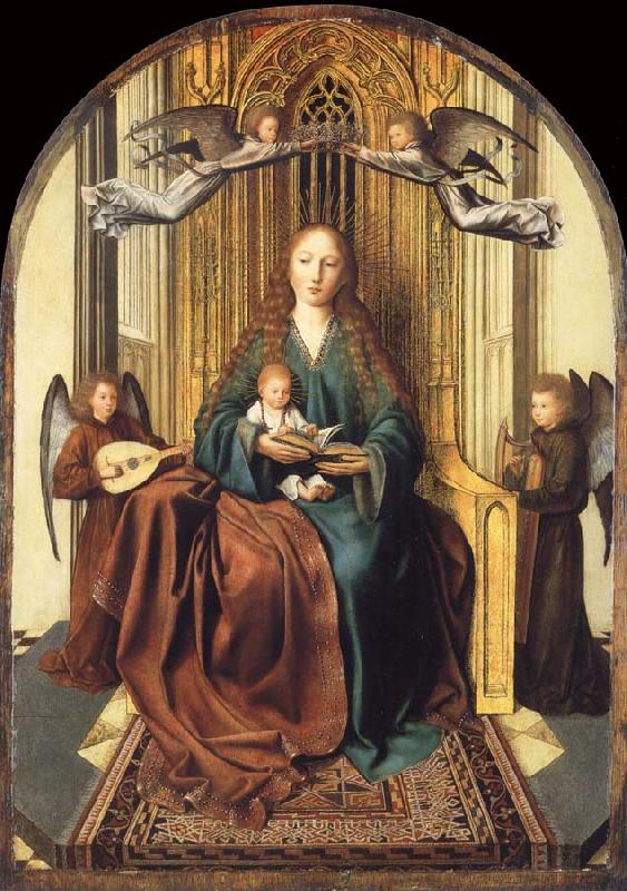 Quentin Massys The Virgin and Child Enthroned,with four Angels oil painting image